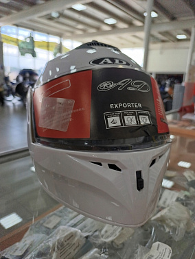 Шлем модуляр HETOSHI X-202 (светополоса,USB-кабель,встр.батарея) цв. Белый р. M