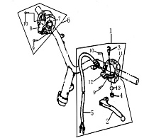 Переключатели СКУТЕРА STELS LEADER 50