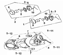 Поворотники, головной свет СКУТЕРА STELS LEADER 50