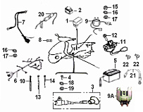 Электрооборудование (Часть 1) СКУТЕРА STELS LEADER 50