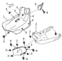 Защита ног СКУТЕРА STELS LEADER 50