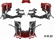 Наклейки №8 на Квадроцикл (комплект наклеек) AODES ANACONDA