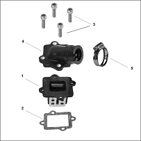 Лепестковый клапан СКУТЕРА STELS LEADER 50